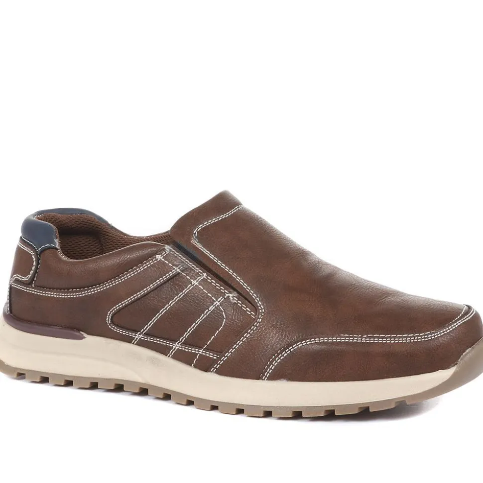 Slip On Trainers - Brown