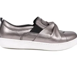 Slip-On Trainers - Pewter