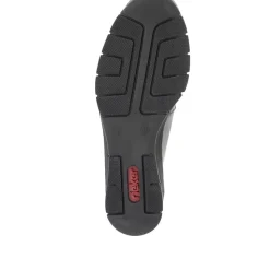 Slip-On Wedge Shoes - Black Patent
