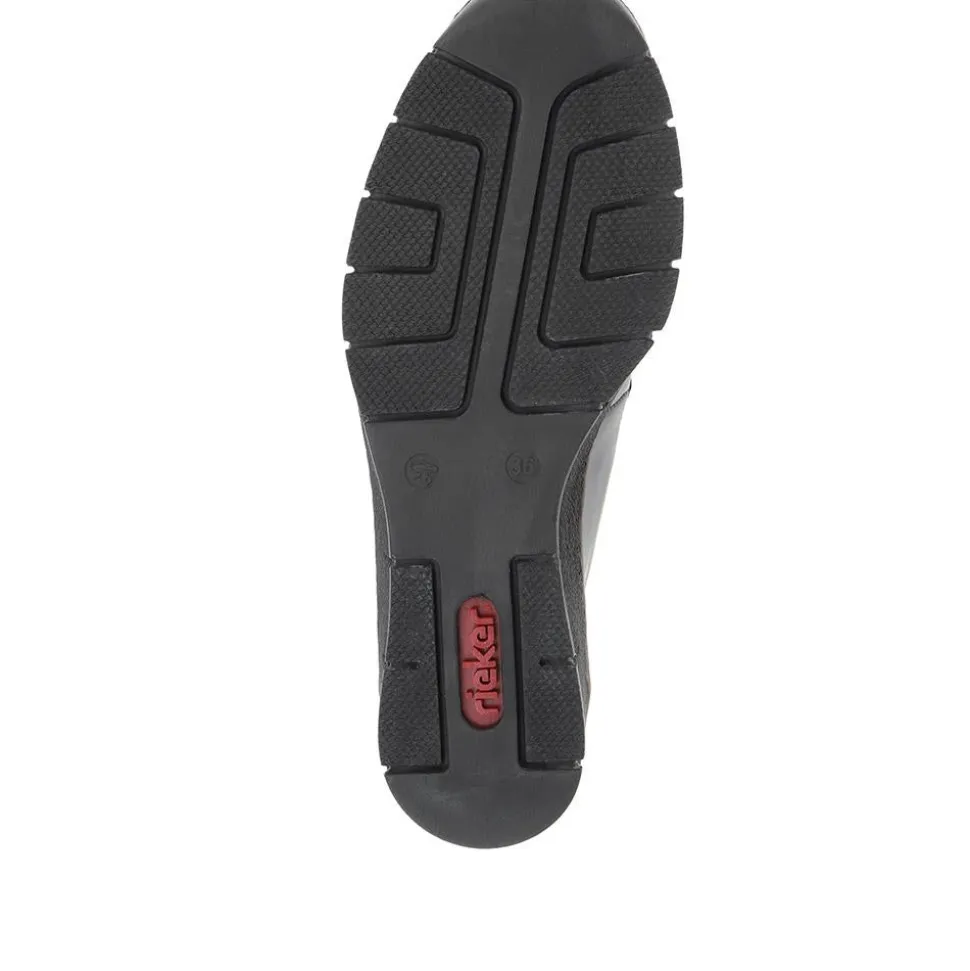Slip-On Wedge Shoes - Black Patent