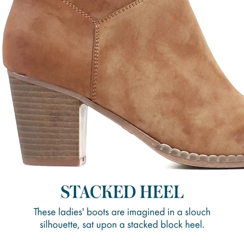 Slouch Boots - Tan