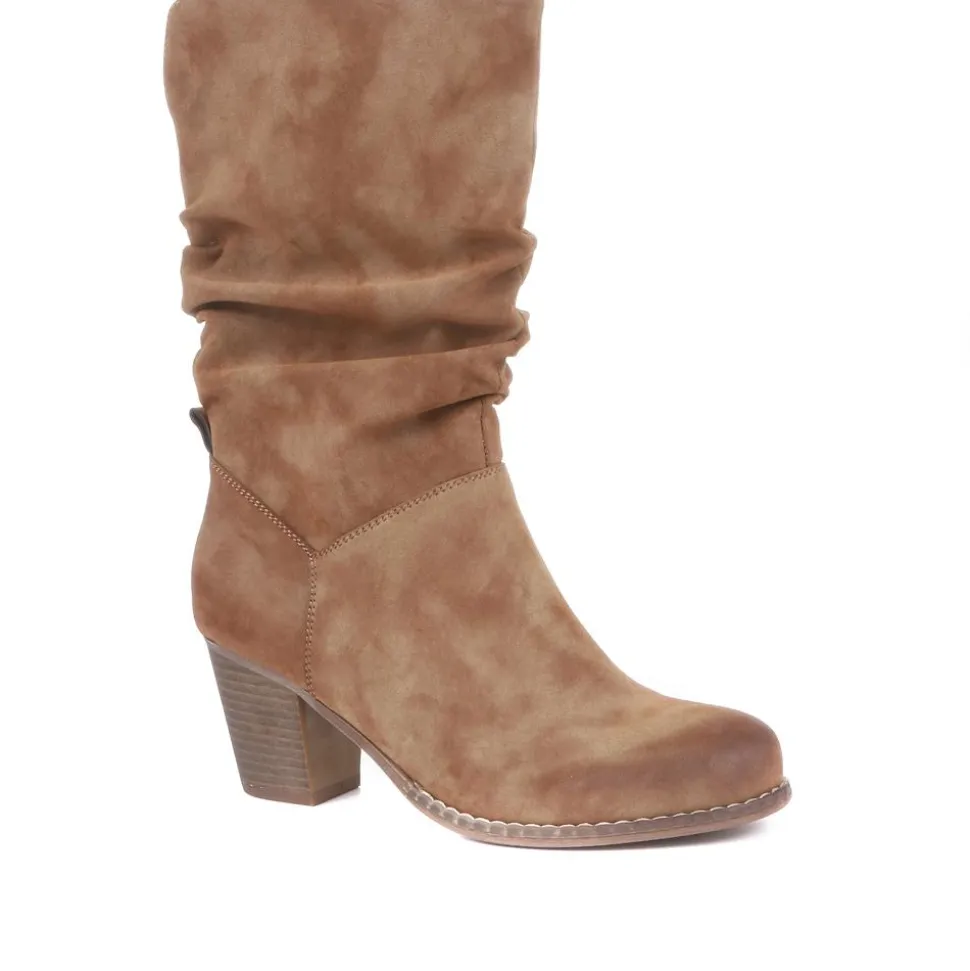 Slouch Boots - Tan