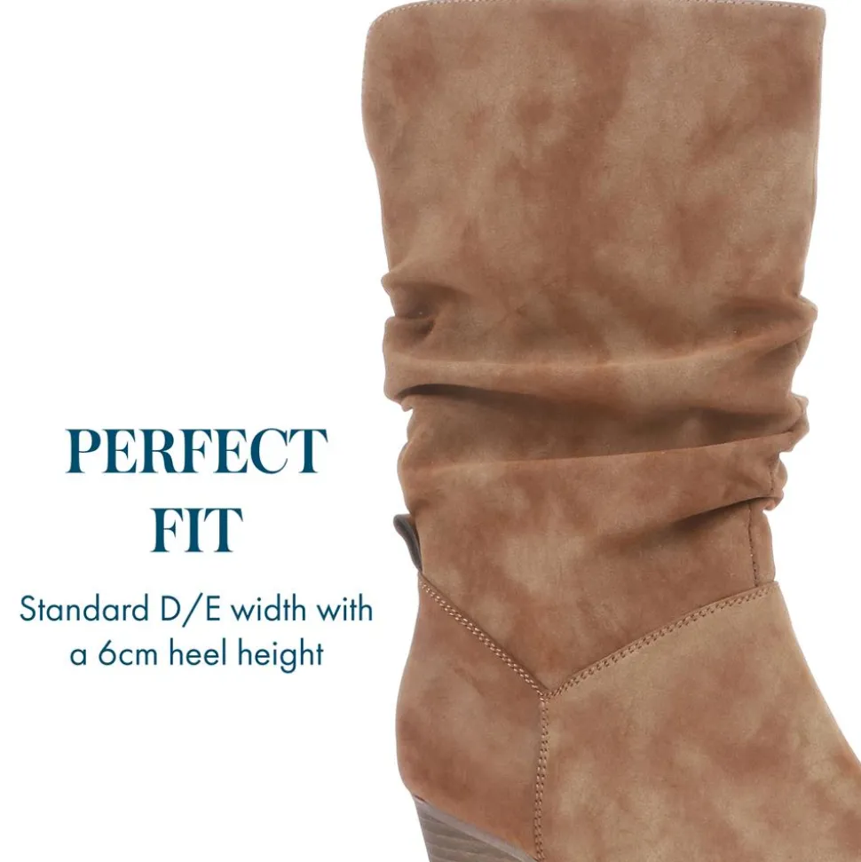 Slouch Boots - Tan