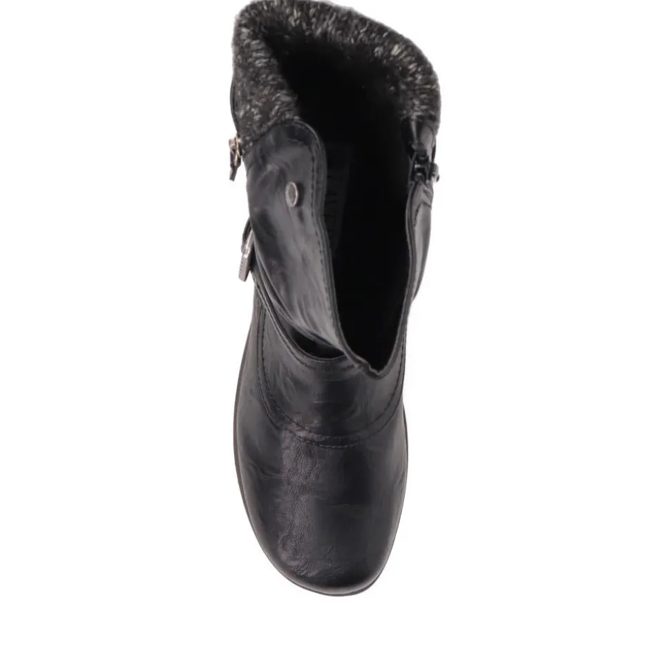 Slouch Calf Boots - Black