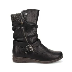 Slouch Calf Boots - Black