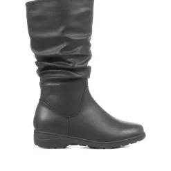 Slouch Calf Boots - Black