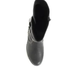 Slouch Calf Boots - Black