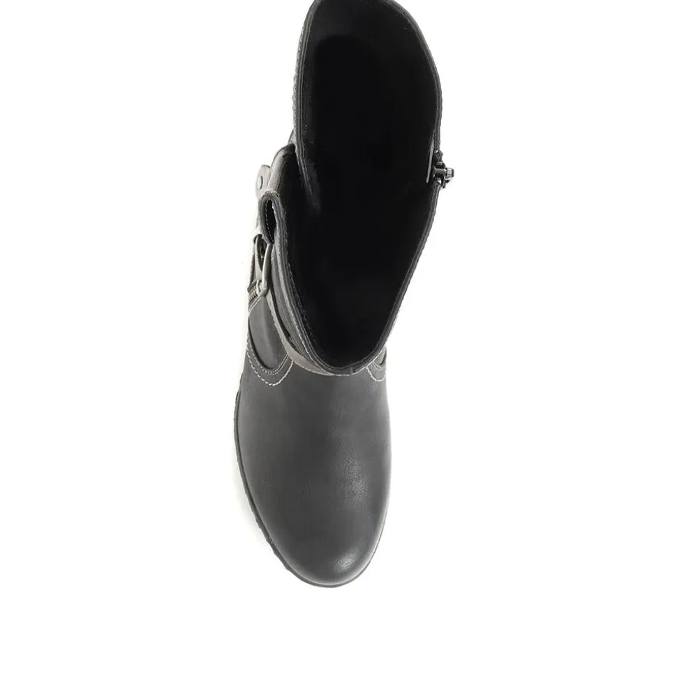 Slouch Calf Boots - Black