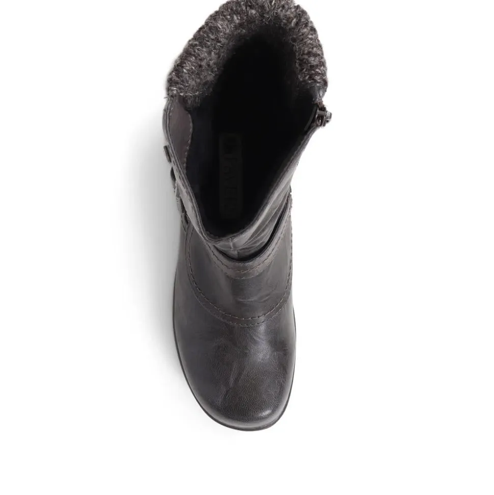 Slouch Calf Boots - Grey