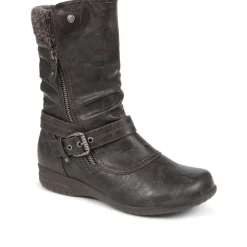 Slouch Calf Boots - Grey