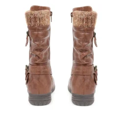 Slouch Calf Boots - Tan