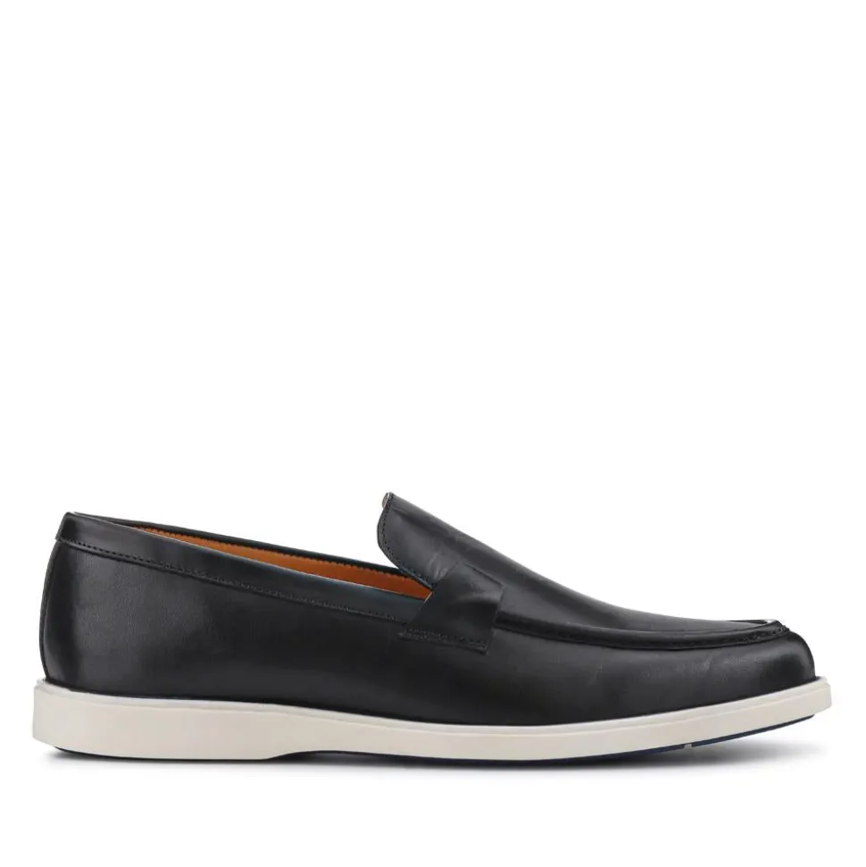 Smart All-Leather Loafers - Black