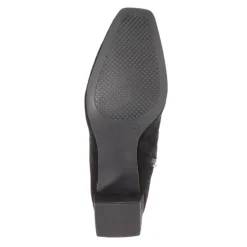 Smart Block-Heeled Ankle Boots - Black