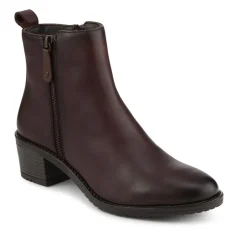 Smart Breathable Leather Ankle Boots - Chocolate