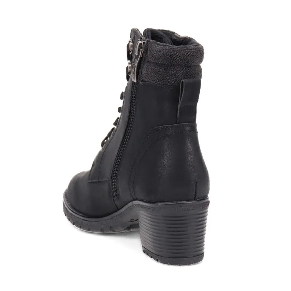 Smart Dual-Fastening Ankle Boots - Black