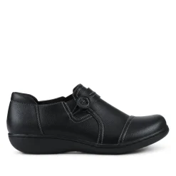 Smart Elasticated Slip-On Shoes - Black