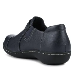 Smart Elasticated Slip-On Shoes - Navy