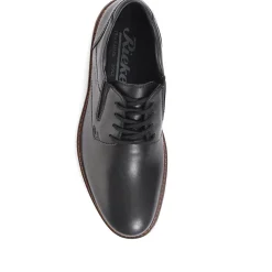Smart Lace-Up Derby Shoes - Black