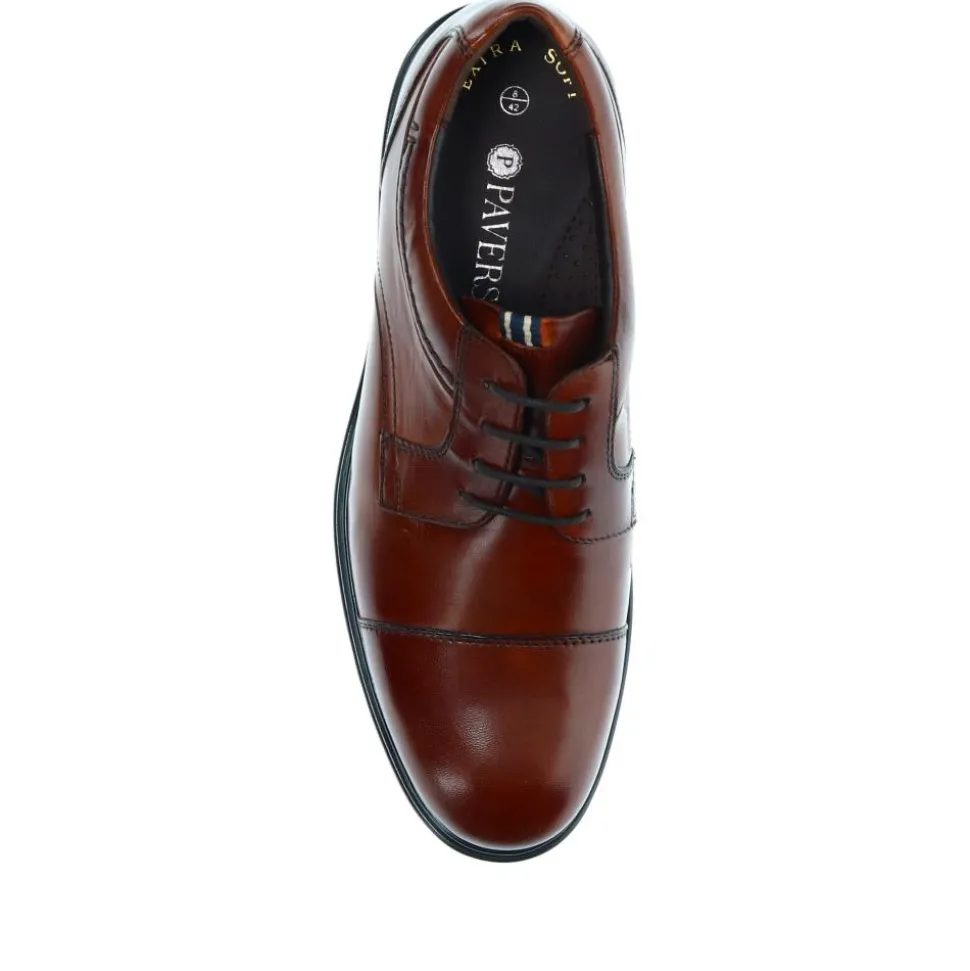 Smart Lace-Up Shoes - Tan