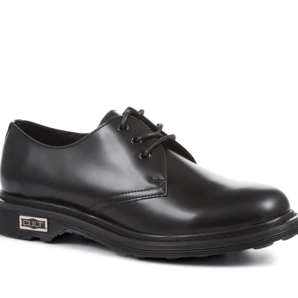 Smart Lace-Up Work Shoes - Black