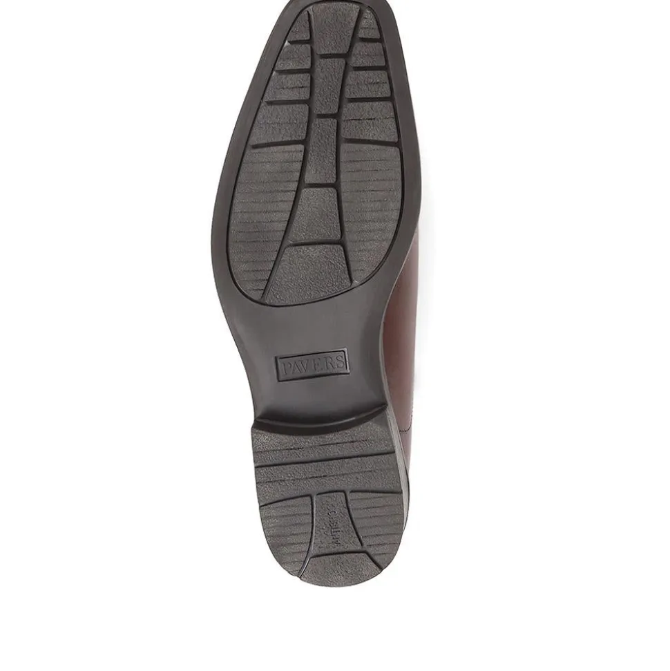 Smart Leather Derby Shoes - Tan