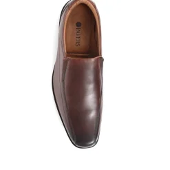 Smart Leather Derby Shoes - Tan