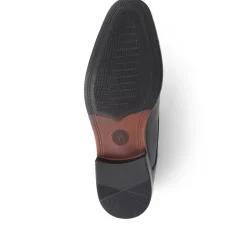 Smart Leather Lace-Up Shoes - Black