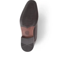 Smart Leather Lace-Up Shoes - Brown