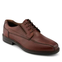 Smart Leather Lace Up Shoes - Cognac