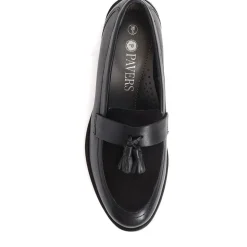 Smart Leather Loafers - Black-Black Suede
