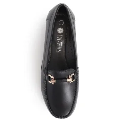 Smart Leather Moccasins - Black