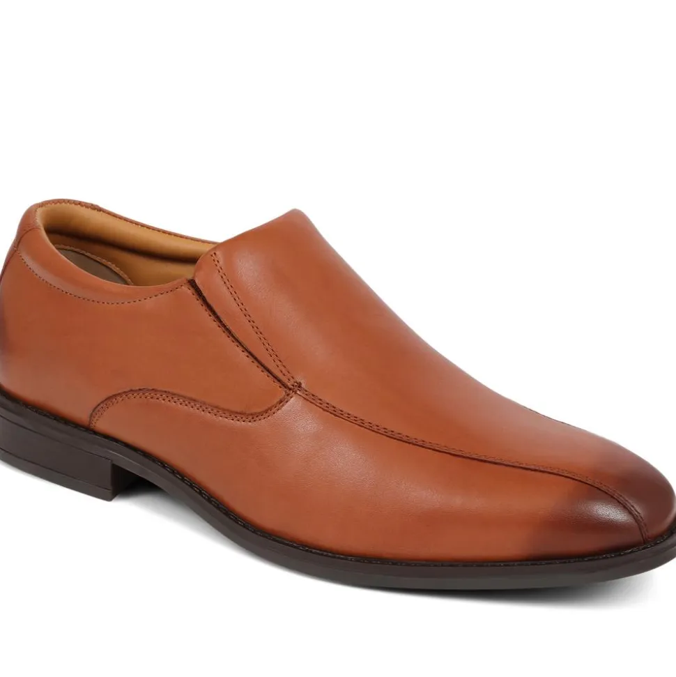 Smart Leather Moccasins - Tan