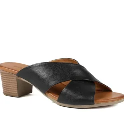 Smart Leather Mules - Black