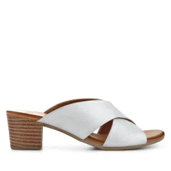 Smart Leather Mules - White