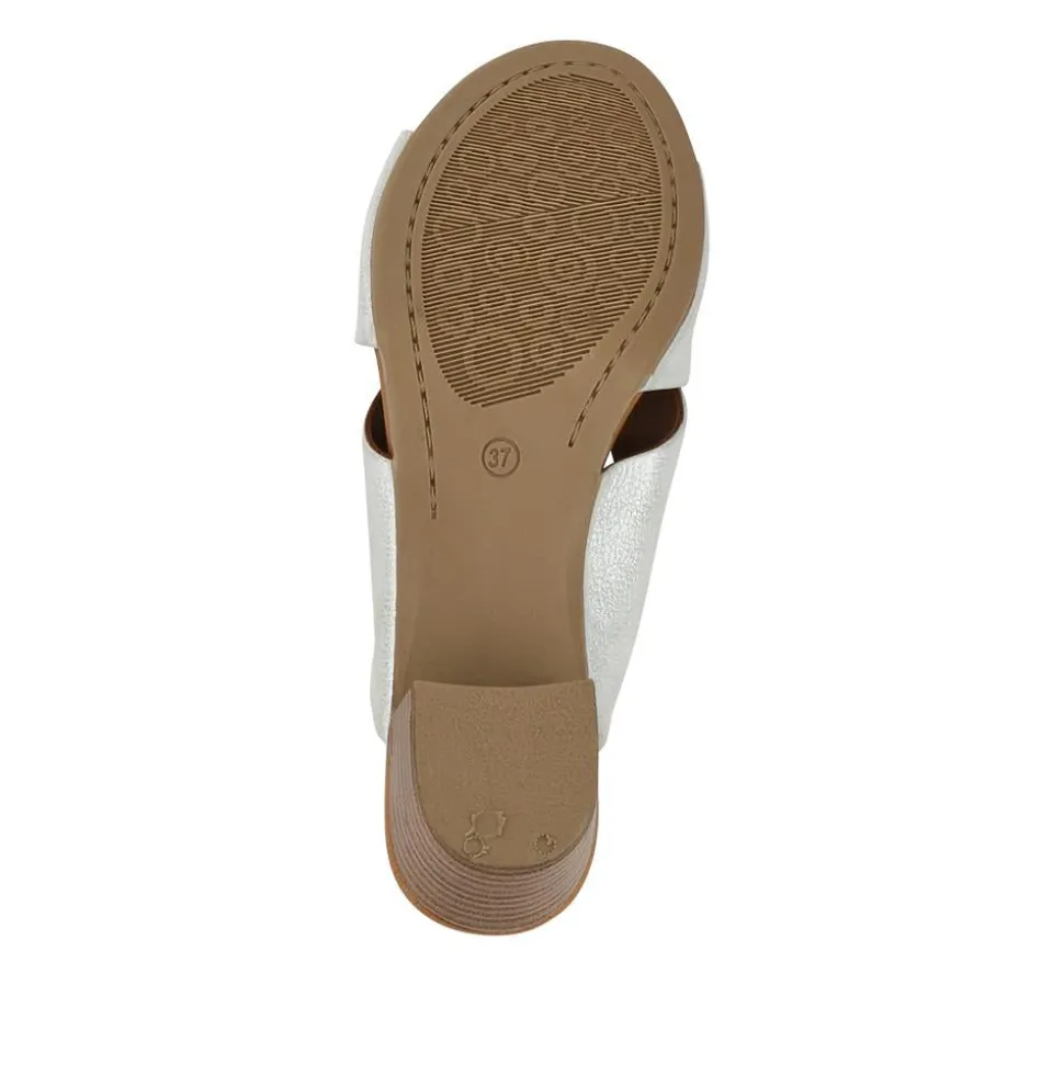 Smart Leather Mules - White