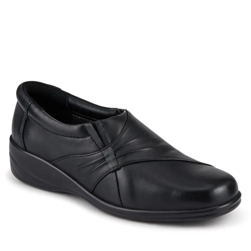 Smart Leather Slip-On Shoes - Black