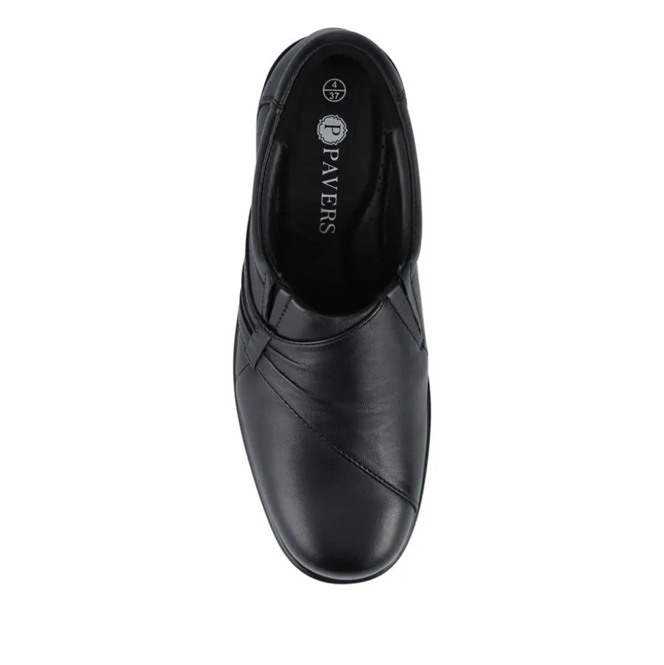Smart Leather Slip-On Shoes - Black