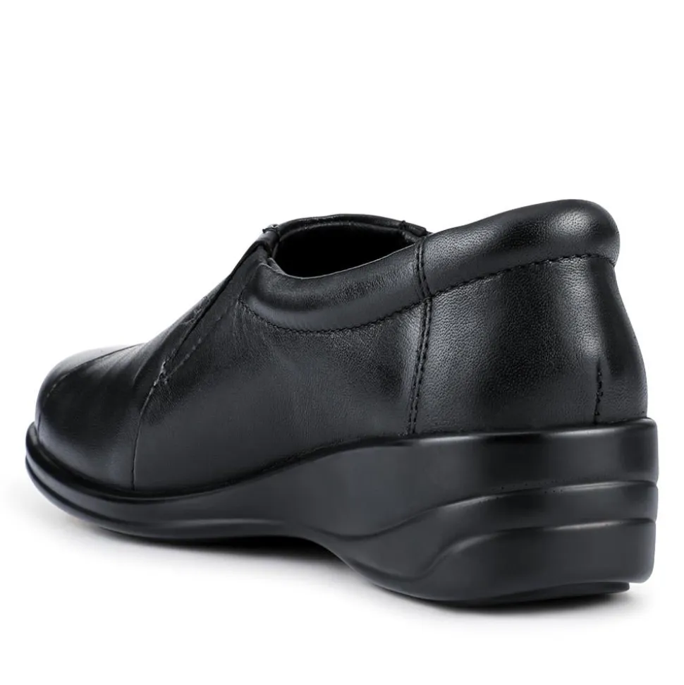 Smart Leather Slip-On Shoes - Black