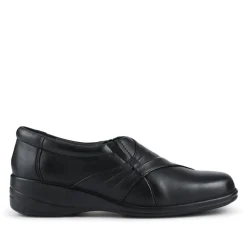 Smart Leather Slip-On Shoes - Black