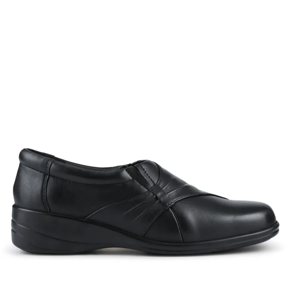 Smart Leather Slip-On Shoes - Black