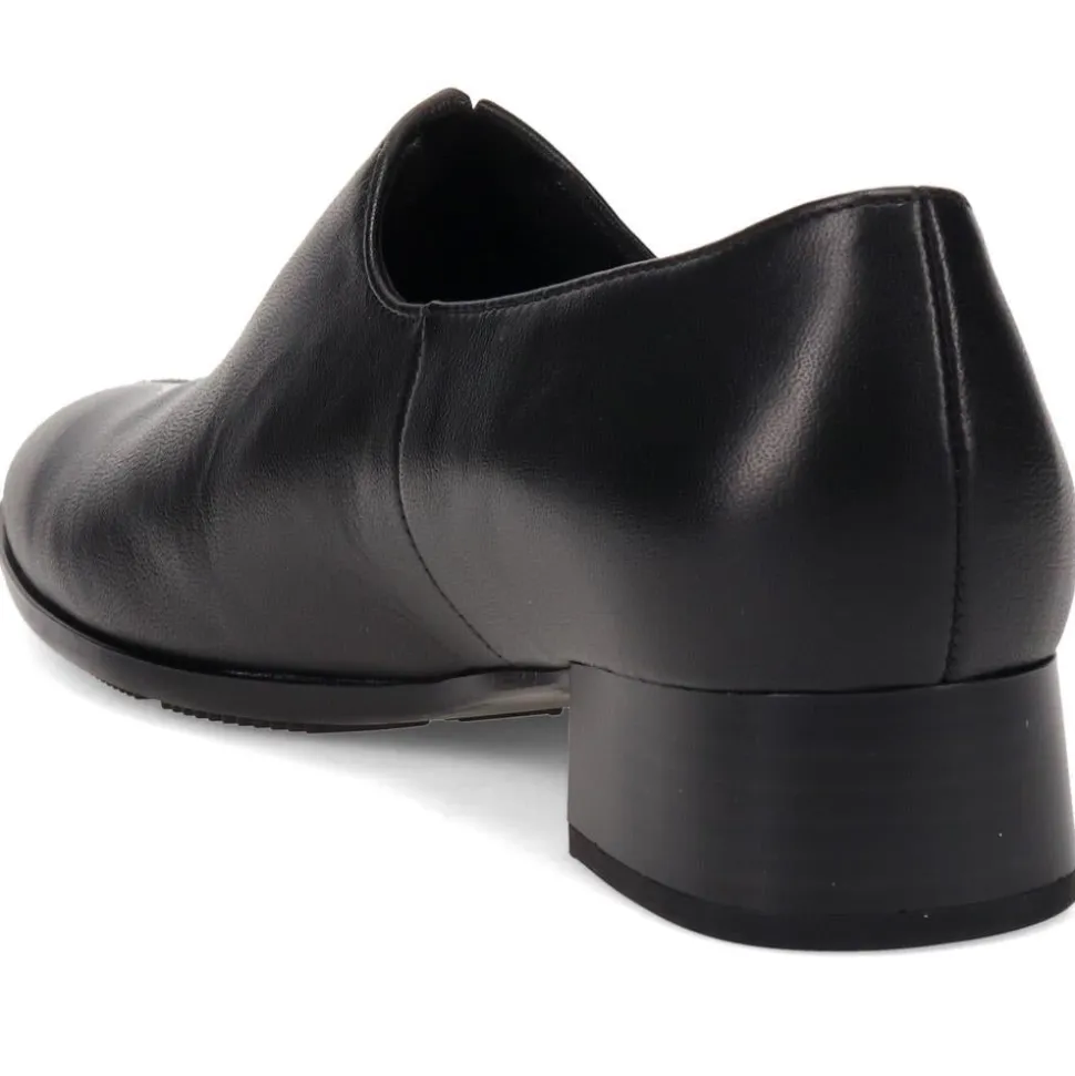 Smart Leather Slip-On Shoes - Black