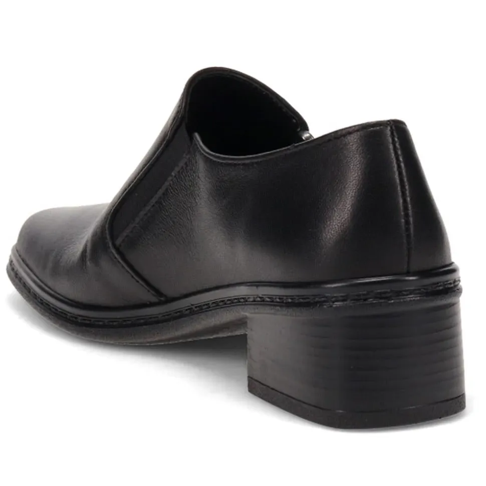 Smart Leather Slip-On Shoes - Black