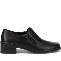 Smart Leather Slip-On Shoes - Black
