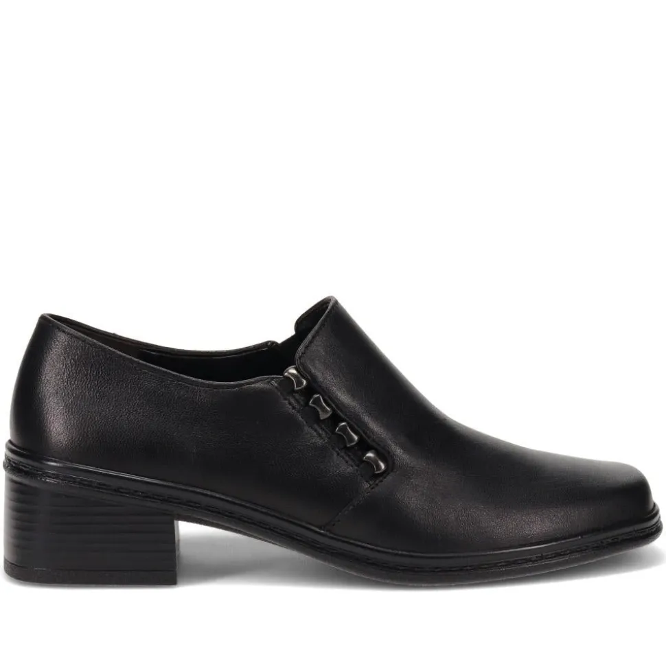 Smart Leather Slip-On Shoes - Black