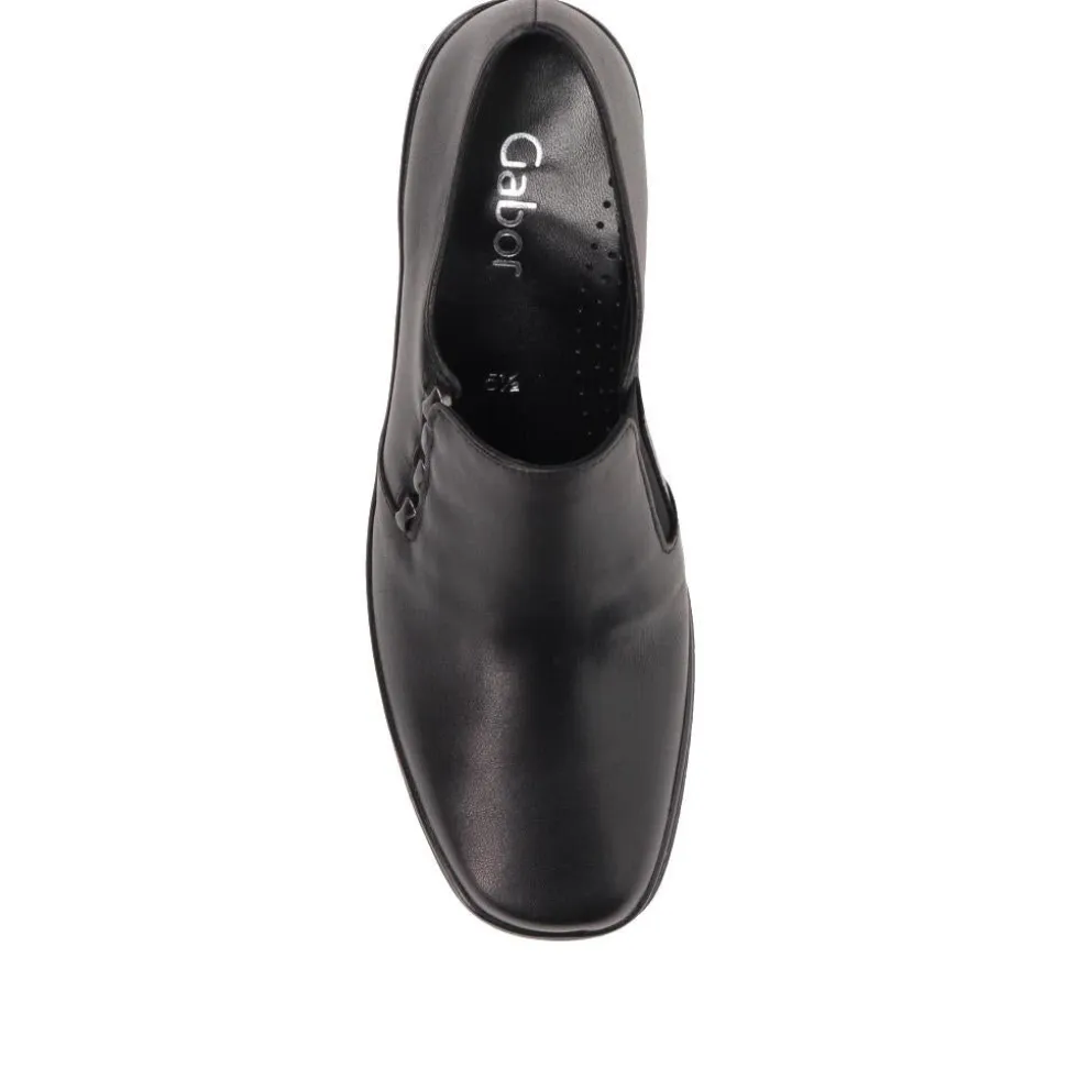Smart Leather Slip-On Shoes - Black