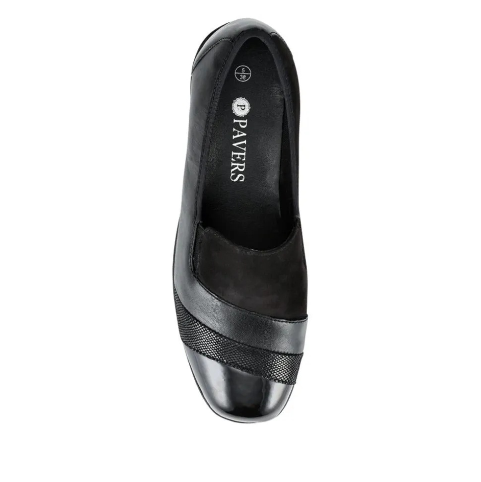 Smart Leather Slip-On Shoes - Black