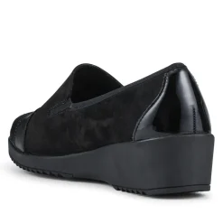 Smart Leather Slip-On Shoes - Black