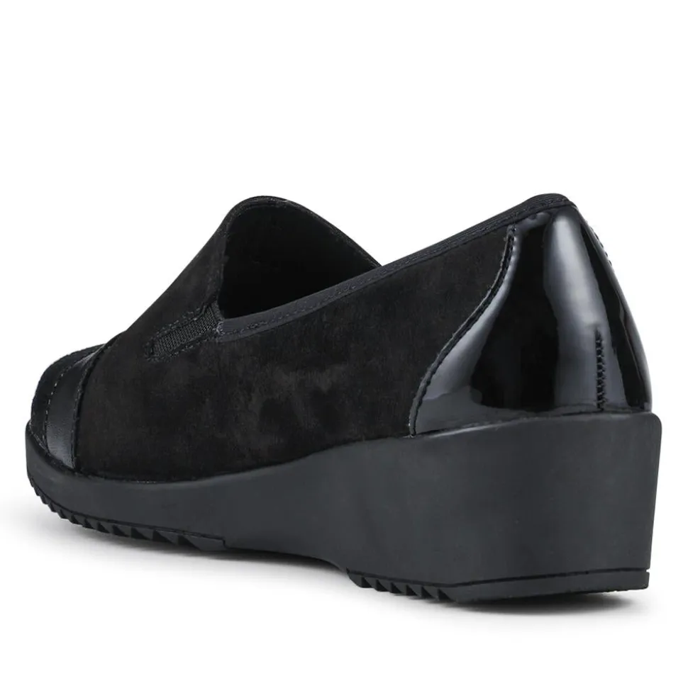 Smart Leather Slip-On Shoes - Black