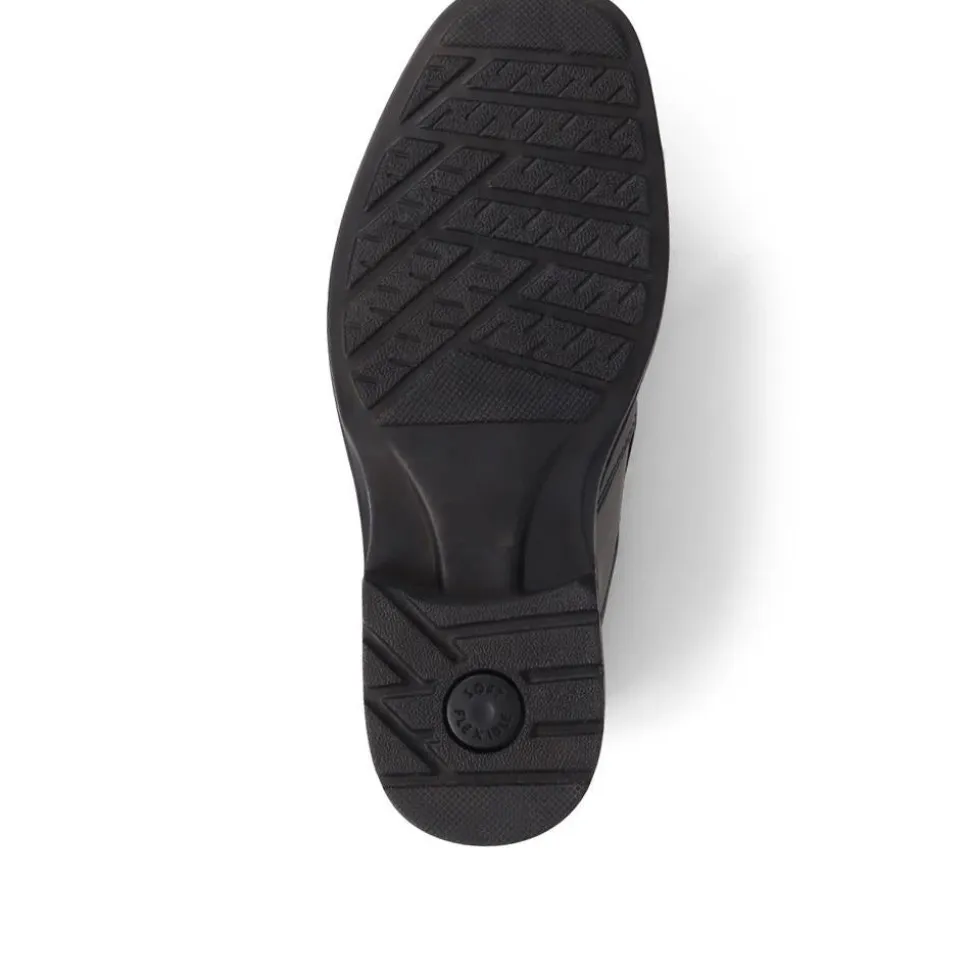 Smart Leather Slip-On Shoes - Black