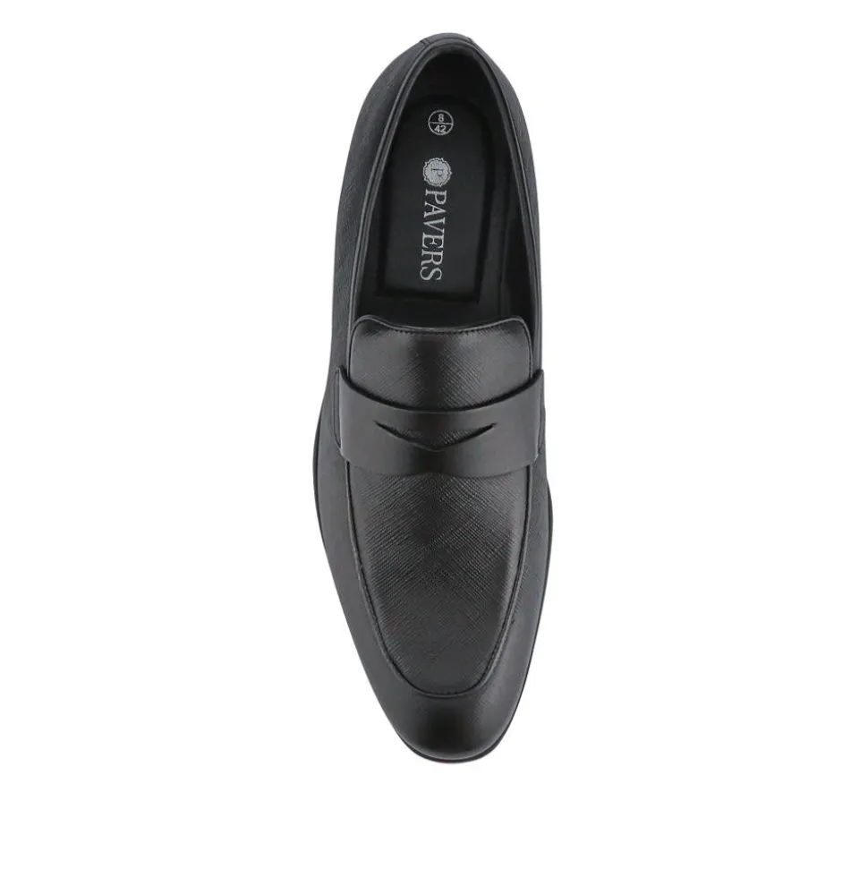 Smart Leather Slip-On Shoes - Black